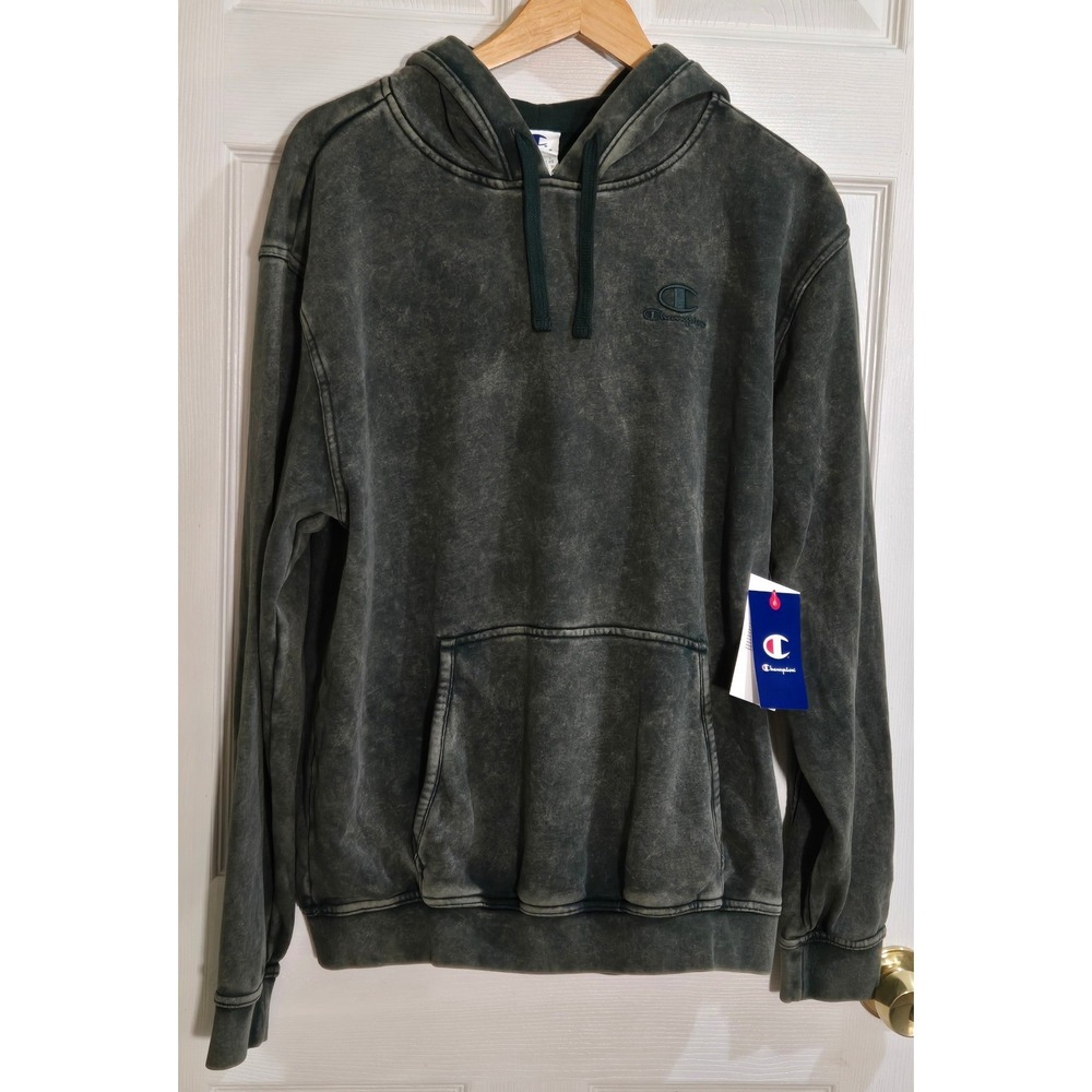 Champion Time Capsule Hoodie Pine Grove Acid Wash Fleece CPM253FH15011 Men Small